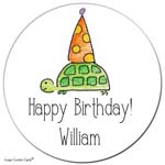 Sugar Cookie Gift Stickers - Birthday Turtle